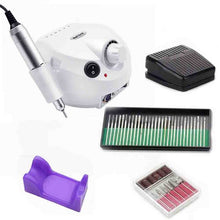 Load image into Gallery viewer, 32W 35000RPM Nail Drill Machine Set With Sanding Band Professional Milling Manicure Machine Set Kit With Nail drill Bit Set Kit