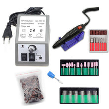Load image into Gallery viewer, 32W 35000RPM Nail Drill Machine Set With Sanding Band Professional Milling Manicure Machine Set Kit With Nail drill Bit Set Kit