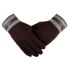 Load image into Gallery viewer, Non-Inverted Velvet Touch Screen Gloves Men's Winter Thicken Thermal Cycling and Driving Korean Casual Cotton Gloves