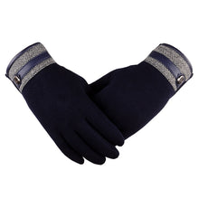 Load image into Gallery viewer, Non-Inverted Velvet Touch Screen Gloves Men's Winter Thicken Thermal Cycling and Driving Korean Casual Cotton Gloves