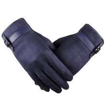 Load image into Gallery viewer, New Cashmere Non-Inverted Velvet Touch Screen Gloves Men's Driving Korean Casual Cotton Gloves