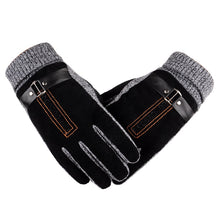 Load image into Gallery viewer, Men's Pigskin Gloves Winter Skiing Outdoor Cycling Warm Thickened Non-Slip Gloves