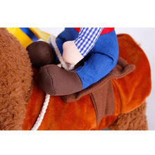 Load image into Gallery viewer, Dog Cute Cospaly Costume Cowboy Style Outfit with Doll for Halloween Pet Costume