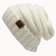 Load image into Gallery viewer, Autumn and Winter Labeling Woolen Knitted Hat Sleeve Cap Outdoor Keep Warm Hat