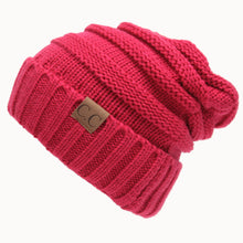 Load image into Gallery viewer, Autumn and Winter Labeling Woolen Knitted Hat Sleeve Cap Outdoor Keep Warm Hat