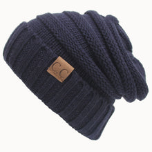 Load image into Gallery viewer, Autumn and Winter Labeling Woolen Knitted Hat Sleeve Cap Outdoor Keep Warm Hat