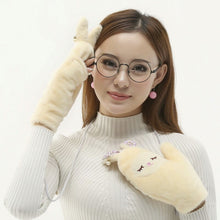 Load image into Gallery viewer, Touch Screen plus Velvet Thickened Korean Style All-Inclusive Finger Half Missing Finger Dual-Use Student Outdoor Wind and Cold Protection Gloves