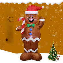 Load image into Gallery viewer, Decoration 1.5M Gingerbread Man Inflatable Model Christmas Inflatable Elderly Snowman