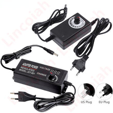Load image into Gallery viewer, Adjustable AC To DC Power Supply 3V 5V 6V 9V 12V 15V 18V 24V 1A 2A 5A Power Supply Adapter Universal 220V To 12 V Volt Adapter