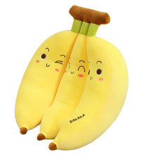 Load image into Gallery viewer, Creative Cartoon Banana Plush Pillow Kawaii Sofa Cushion Baby Toy Cute Plush Doll Children Fruit Toys Children Kid Gift