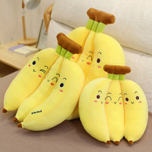 Load image into Gallery viewer, Creative Cartoon Banana Plush Pillow Kawaii Sofa Cushion Baby Toy Cute Plush Doll Children Fruit Toys Children Kid Gift