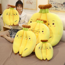 Load image into Gallery viewer, Creative Cartoon Banana Plush Pillow Kawaii Sofa Cushion Baby Toy Cute Plush Doll Children Fruit Toys Children Kid Gift