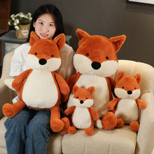 Load image into Gallery viewer, 35-90cm Soft Fluffy Fox Plush Toy Cute Cartoon Animal Fox Stuffed Doll Girls Lover Valentine's Gift Kawaii Sofa Decor Pillows