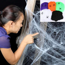 Load image into Gallery viewer, Thrilling Halloween Party Props Spider Web Halloween Party Arranged Decorations Supplies