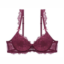 Load image into Gallery viewer, Varsbaby Sexy Lace Push Up Bra Gathers Underwear for Women