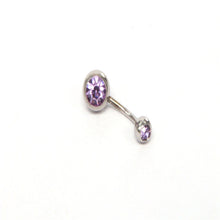 Load image into Gallery viewer, 20 Color Stainless Steel Pressure Drill Navel Stud Belly Ring Color Navel Buckle Piercing Jewelry