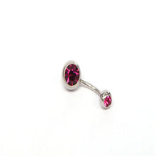 Load image into Gallery viewer, 20 Color Stainless Steel Pressure Drill Navel Stud Belly Ring Color Navel Buckle Piercing Jewelry