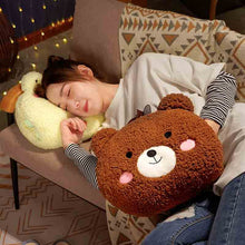 Load image into Gallery viewer, 35cm kawaii Animal Teddy Bear Rabbit Frog Tiger Pig Plush Toys Cartoon Stuffed Soft Pillow Back Sofa Cushion for Girls Kids