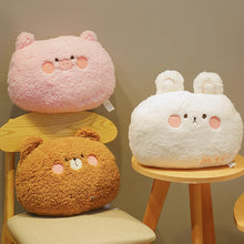 Load image into Gallery viewer, 35cm kawaii Animal Teddy Bear Rabbit Frog Tiger Pig Plush Toys Cartoon Stuffed Soft Pillow Back Sofa Cushion for Girls Kids