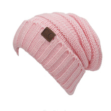 Load image into Gallery viewer, Autumn and Winter Labeling Woolen Knitted Hat Sleeve Cap Outdoor Keep Warm Hat