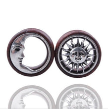 Load image into Gallery viewer, Ear Extender New Product Sun Moon Alloy Wood Exquisite Piercing Jewelry 8-20mm