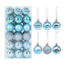 Load image into Gallery viewer, 36Pcs Rose Gold Plastic Christmas Balls Ornament 4cm Hang Pendant Ball Indoor New Year Xmas Tree Decor Home Christmas Decoration