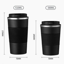 Load image into Gallery viewer, 380ml 510ml Stainless Steel Coffee Cup Thermal Mug Garrafa Termica Cafe Copo Termico Caneca Non-slip Travel Car Insulated Bottle