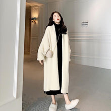 Load image into Gallery viewer, Women Solid Faux Fur Coat Lady Thick Outwear Winter Warm Long Coat Female Elegant Green Overcoat
