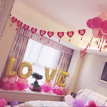 Load image into Gallery viewer, Love Letter Aluminum Balloon Column Wedding Room Wedding Qixi Birthday Decorations Arrangement Package