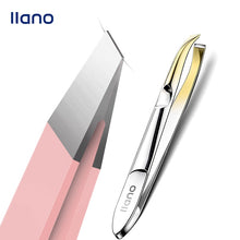 Load image into Gallery viewer, Llano Eyebrow Tweezer Hairs Puller Stainless Steel Eye Brow Clips Eyelash Removal Makeup Tools