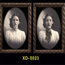 Load image into Gallery viewer, 3D Ghost Photo Frame 38*25CM Halloween Horror Pictures Frames Changing Face Ghost Halloween Party Decor Decoration Props