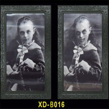 Load image into Gallery viewer, 3D Ghost Photo Frame 38*25CM Halloween Horror Pictures Frames Changing Face Ghost Halloween Party Decor Decoration Props
