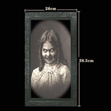 Load image into Gallery viewer, 3D Ghost Photo Frame 38*25CM Halloween Horror Pictures Frames Changing Face Ghost Halloween Party Decor Decoration Props