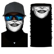Load image into Gallery viewer, 3D Ghost Skull Bandana Neck Gaiter Head Shield Summer Hiking Scarves Tube Balaclava Scarves Breathable Sun Guard Headband Scarf