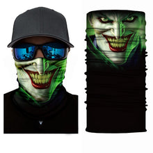 Load image into Gallery viewer, 3D Ghost Skull Bandana Neck Gaiter Head Shield Summer Hiking Scarves Tube Balaclava Scarves Breathable Sun Guard Headband Scarf