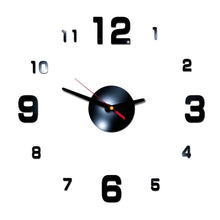 Load image into Gallery viewer, Wall Clock Large Sticker Acrylic Silent Digital Big Self adhesive Modern Design for Room Home Office Decor