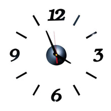 Load image into Gallery viewer, Wall Clock Large Sticker Acrylic Silent Digital Big Self adhesive Modern Design for Room Home Office Decor