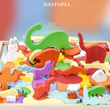 Load image into Gallery viewer, 3D Puzzles Toy Animal Cartoon Multilayer Jigsaw Puzzle Creative Baby Wooden Early Educational Cognition Toys For Children Gifts
