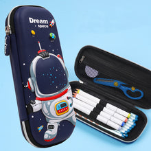 Load image into Gallery viewer, Pencil case 3D Space cute School Stationery box plastic Cartoons Pencil cases for kids