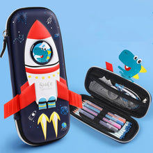 Load image into Gallery viewer, Pencil case 3D Space cute School Stationery box plastic Cartoons Pencil cases for kids