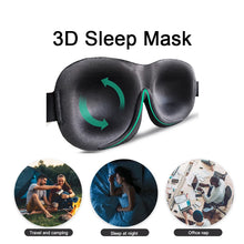 Load image into Gallery viewer, 3D Upgraded Sleep Mask Total Blackout Eyeshade Sleeping Aid For Travel Rest Blindfold Soft Sleeping Eye Mask Women Men Eyepatch