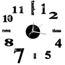 Load image into Gallery viewer, Wall ClockMirror Wall Stickers Removable Art Decal Sticker