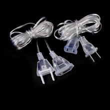 Load image into Gallery viewer, 3M 110V 220V EU US Plug Standard Power Extension Cord Transparent Extension Cable For LED Fairy Lights Holiday String Lights