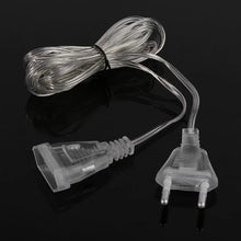 Load image into Gallery viewer, 3M EU US Power Extension Cable Plug Transparent Standard Power Extension Cord For Home Holiday Led String Light Christmas Lights