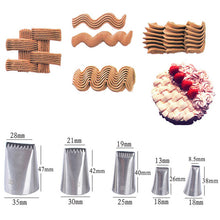 Load image into Gallery viewer, 3pcs/5pcs/7pcs Cream Pastry Decorating Tips Set Stainless Steel Tulip Icing Piping Cake Nozzles Cupcake Baking Tools