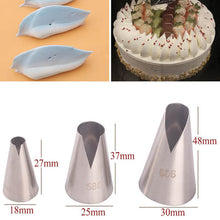 Load image into Gallery viewer, 3pcs/5pcs/7pcs Cream Pastry Decorating Tips Set Stainless Steel Tulip Icing Piping Cake Nozzles Cupcake Baking Tools