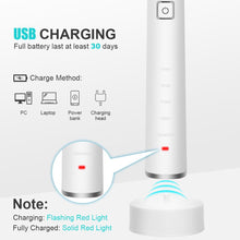 Load image into Gallery viewer, Electric Toothbrush For Adults With 3d Soft Brush Head 5 Brushing Modes 2 Min Timer Rechargeable Wh