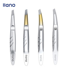Load image into Gallery viewer, llano Eyebrow Tweezer Fine Hairs Puller Stainless Steel Eye Brow Clips Eyelash Removal Makeup Tools