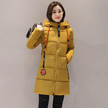 Load image into Gallery viewer, Fall Winter Women Thicken Cotton Padded Hooded Jacket Parka Coat M-XXXL