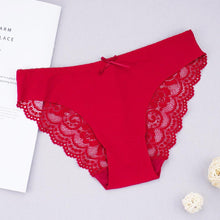 Load image into Gallery viewer, 6pcs/Lot Ice Silk Panties Sexy Women Underwear Floral Lace Comfortable Breathable Female Intimate Lingerie Set